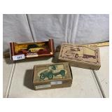 Ert.1923 Chevy, Ertl White GMC cab w/trailer, 1/64