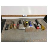 Chisels, putty knives
