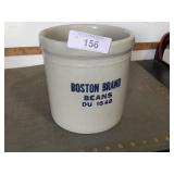 Boston Brand Beans stoneware crock