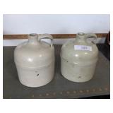 2 half-gallon beehive jugs, cracked