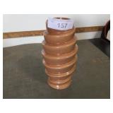 Red Wing spiral cone pottery vase #1632