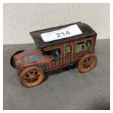 Vintage tin wind-up car