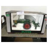 SpecCast Oliver 66 tractor w/spring tooth harrow,