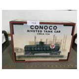 Conoco riveted tank car Ltd Ed coin bank