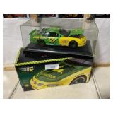 John Deere #97 stock car in display case