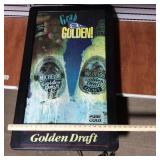 Michelob Golden Draft lighted sign, 3' x 21'