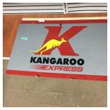 Kangaroo Express sign, 3' x 2'