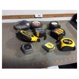 Assorted tape measures