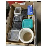 Assorted screws, level