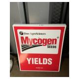 Mycogen Seeds Yields corrugated sign,20'x24'