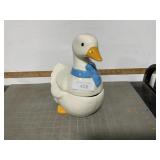 Goose cookie jar