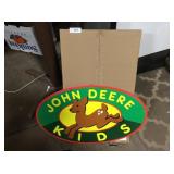 Two-sided John Deere Kids sign