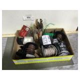 Power strip, assorted wire/cable