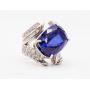 Custom Platinum and 41.33C Tanzanite ring