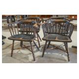 Vintage  Low Back Windsor Style Armchairs