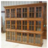 Contemporary Oak Bookcase Display Cabinet