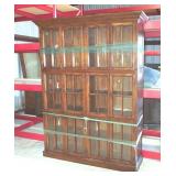 Contemporary Oak Bookcase Display Cabinet