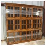 Contemporary Oak Bookcase Display Cabinet