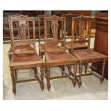 Six Antique Dining Chairs