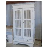 Painted Birdcage Armoire