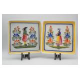 Vintage Henriot Quimper plates
