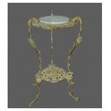 French Art Nouveau style two-tier plant stand