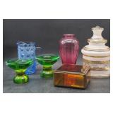 Colorful vintage glass