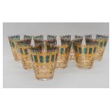 Vintage Culver Emerald Scroll Glasses
