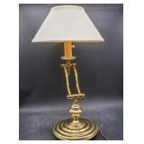 Brass adjustable table lamp