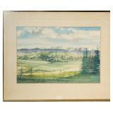 Patricia Hunter British Columbia  watercolor 1982