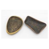 MCM Nordia Brass Trinket Trays