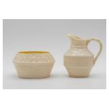 Belleek Cleary Sugar and Creamer