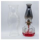 Oil lamp and Hurricane globe