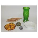 Colored glass collectibles