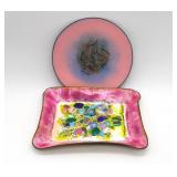 Enameled Metal trinket dishes