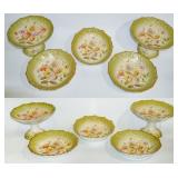 Antique European plates and serving pieces