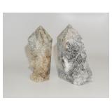 Quartz crystal cluster tower points