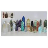 Assorted crystal tower stones