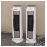 Ceramic tower heaters