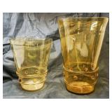 Pair Murano glass Soffrato vases