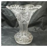 Cut glass vase