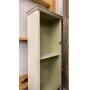 Tall white shelf cabinet