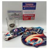 #6 NASCAR sign &1:24 scale die cast stock car