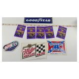 NASCAR patch, Stickers and Camel cards