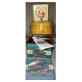 Vintage Ice bucket, Kissing Santa Salt & Pepper...