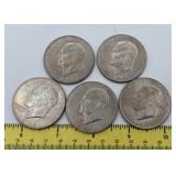1971 Eisenhower dollar (5 coins)