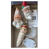 Santa ornaments fragile