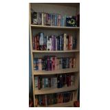 Love novel collection and bookshelf