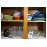 Kitchen glasses and bowls