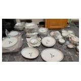 Vintage Crown China Japan Bamboo Pattern